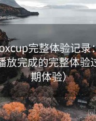 茶杯狐foxcup完整体验记录：从进入首页到播放完成的完整体验过程（长期体验）