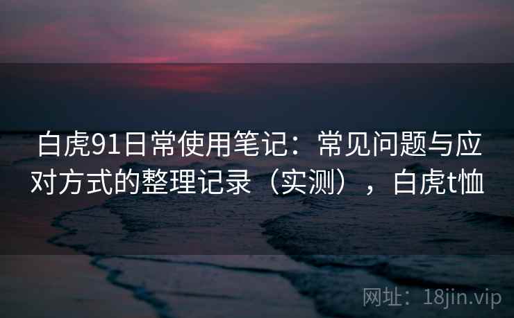 白虎91日常使用笔记：常见问题与应对方式的整理记录（实测），白虎t恤
