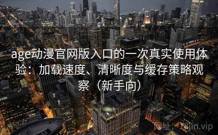 age动漫官网版入口的一次真实使用体验：加载速度、清晰度与缓存策略观察（新手向）
