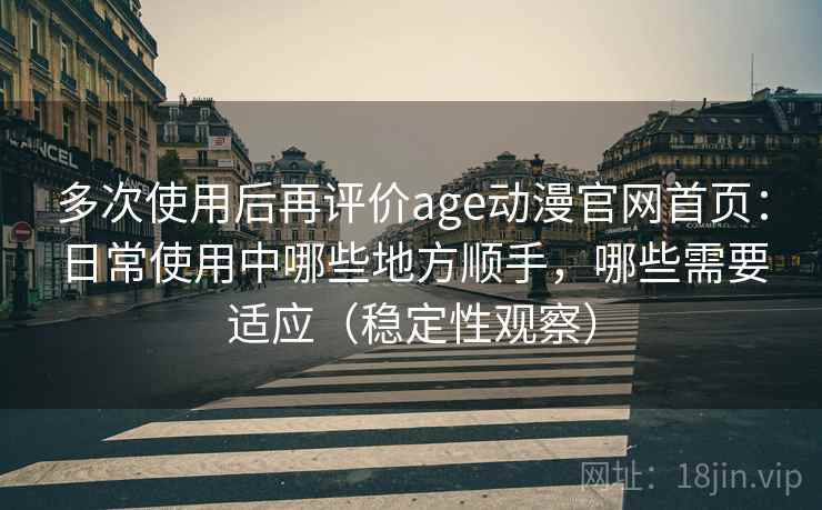 多次使用后再评价age动漫官网首页：日常使用中哪些地方顺手，哪些需要适应（稳定性观察）