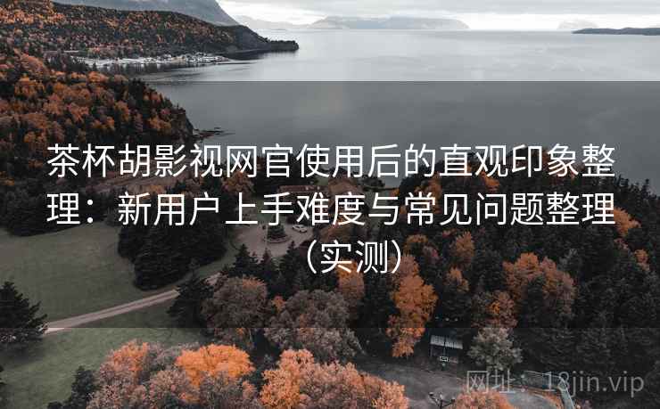 茶杯胡影视网官使用后的直观印象整理：新用户上手难度与常见问题整理（实测）